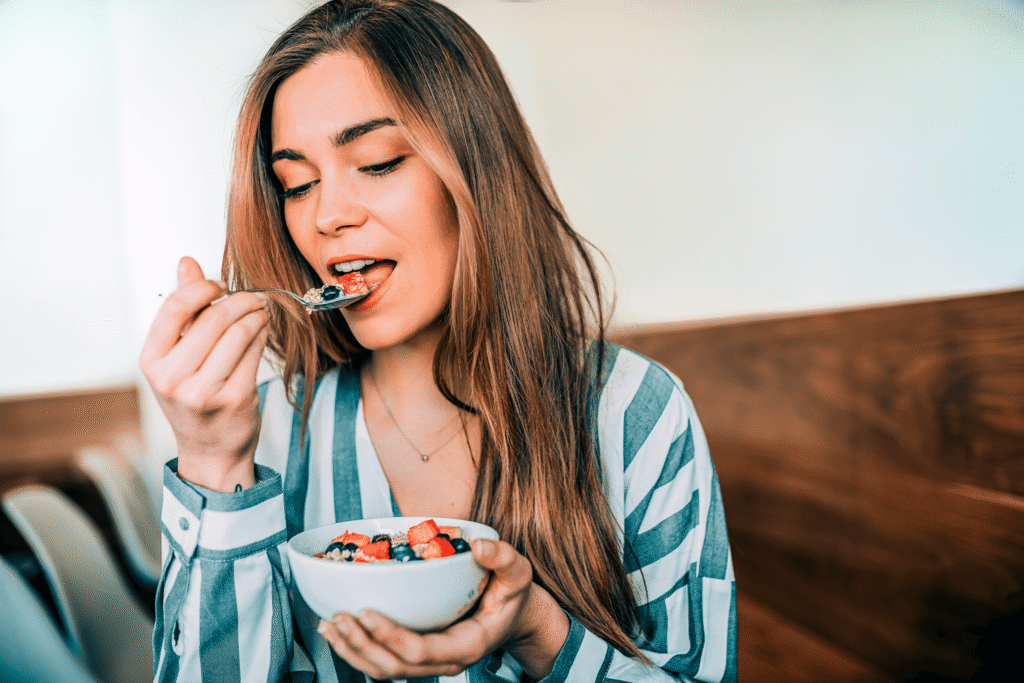 bowl de avena nutritivo